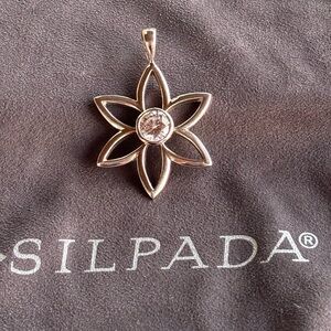 Silpada Silver 925 Daisy CZ Pendant